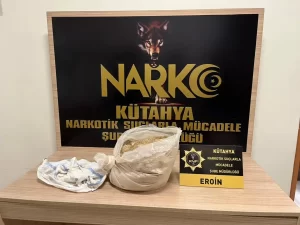Kütahya Narkotik’ten Büyük Operasyon: 10 Kilo Eroin Çuvala Sığmadı!