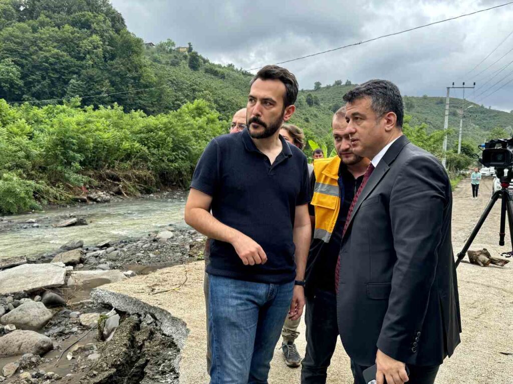 SAMSUNDA SAGANAGIN ETKILI OLDUGU TERME ILCESINDE CALISMALAR SURUYOR
