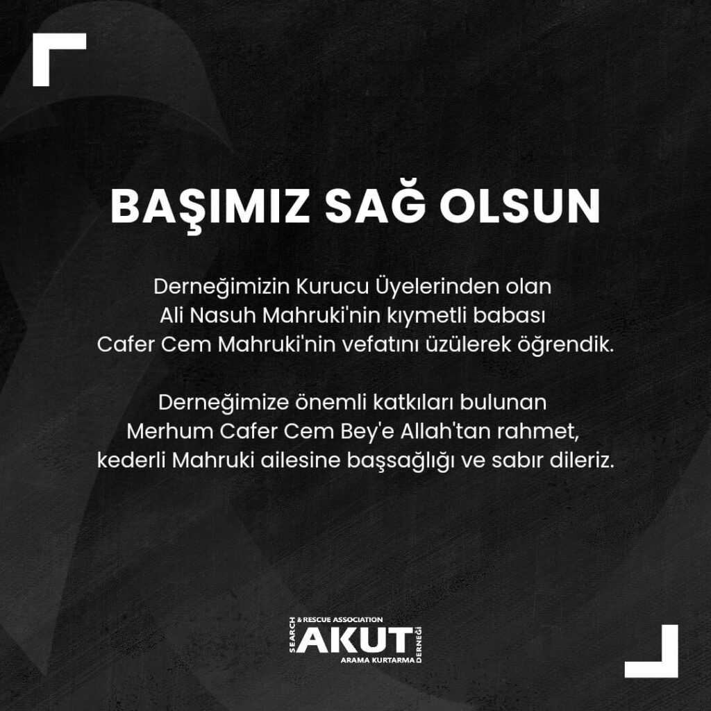Ali Nasuh Mahruki’nin kıymetli babası Cafer Cem Mahruki’nin vefat etti