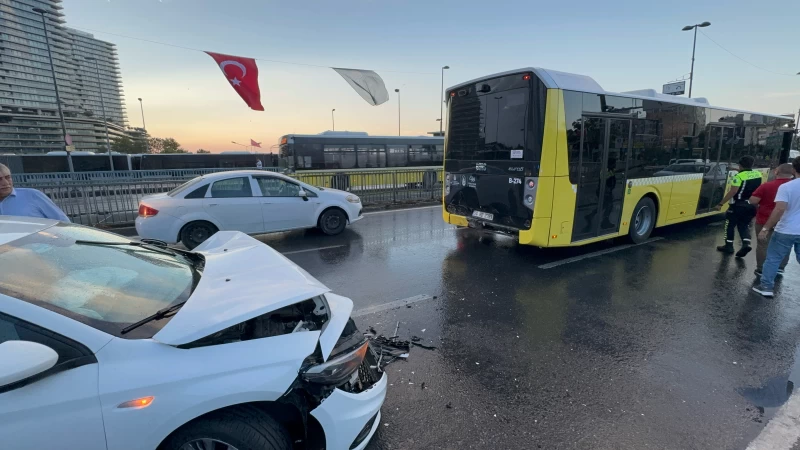Şişli’de Otobüs ile Otomobil Çarpıştı: 3 Yaralı