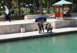 sanliurfa kavruluyor termometreler 46 dereceyi gosterdi